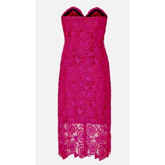 Milly Luisa Sweetheart Lace Strapless Sheath Dress Womens Size 4 NWT $525 - Picture 4 of 16